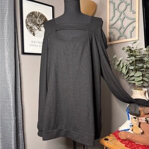 Cold Shoulder Long Sleeve Top